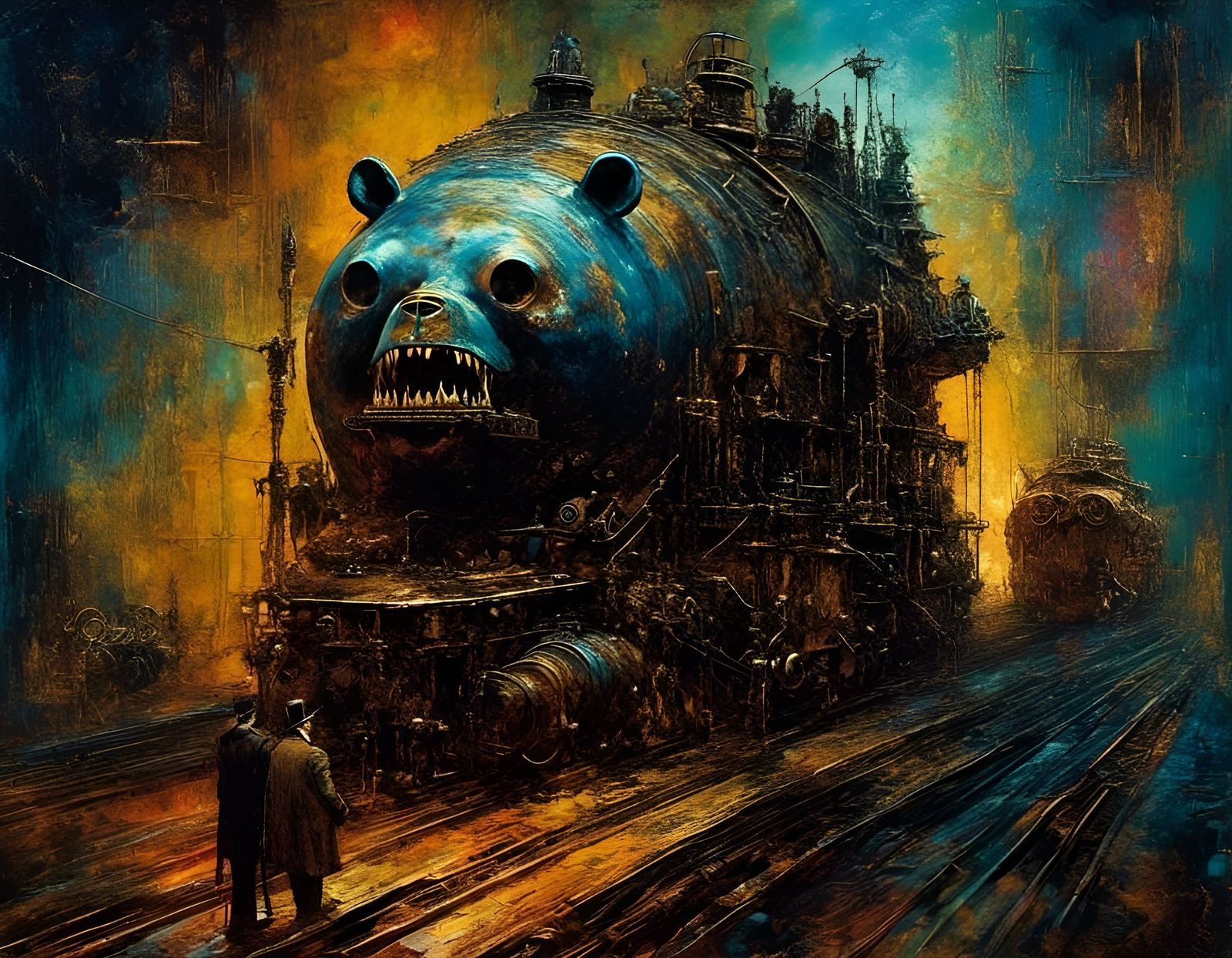 Grimace Abomination - Steampunk Train Yard