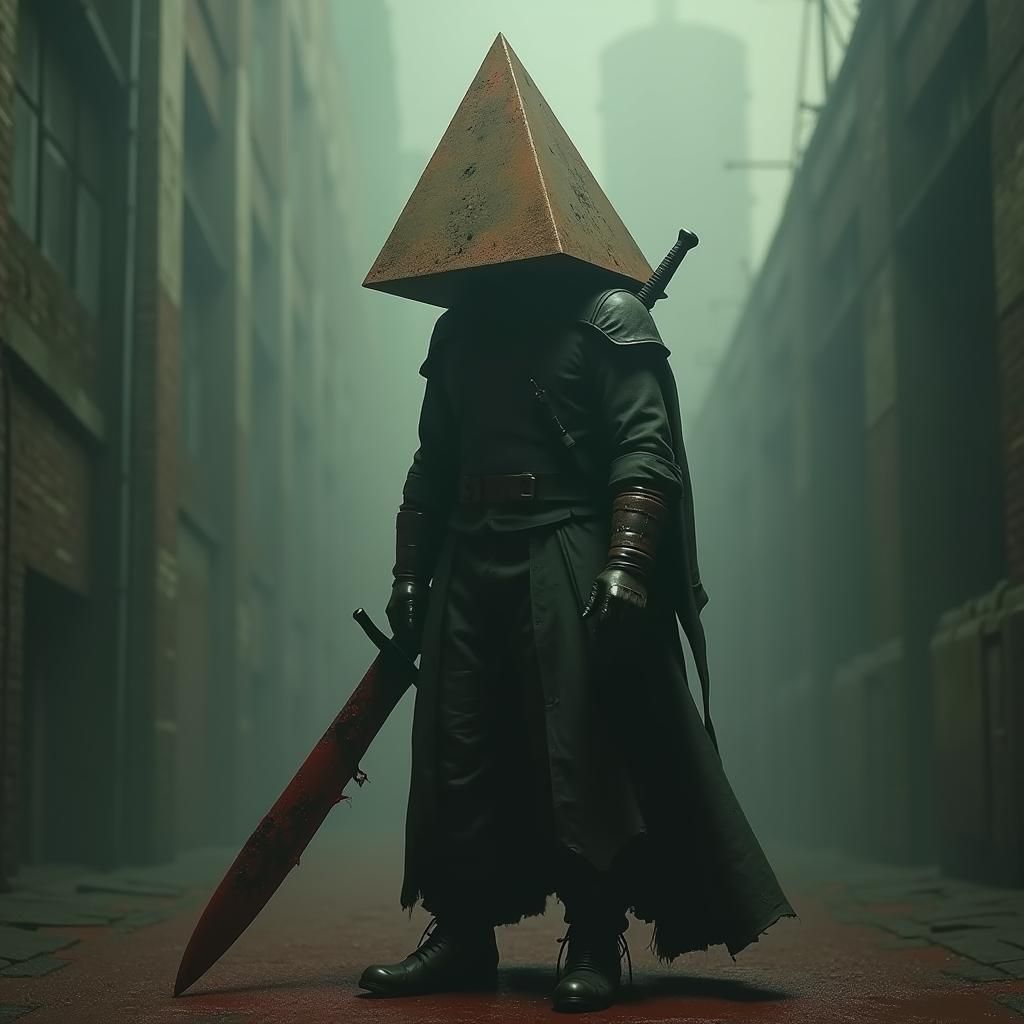 Pyramid Head in Silent Hill Inspired Style