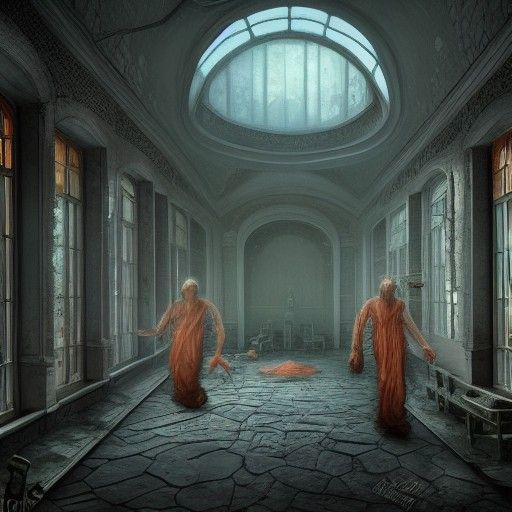 Fantastical Insane Asylum: Detailed Matte Painting