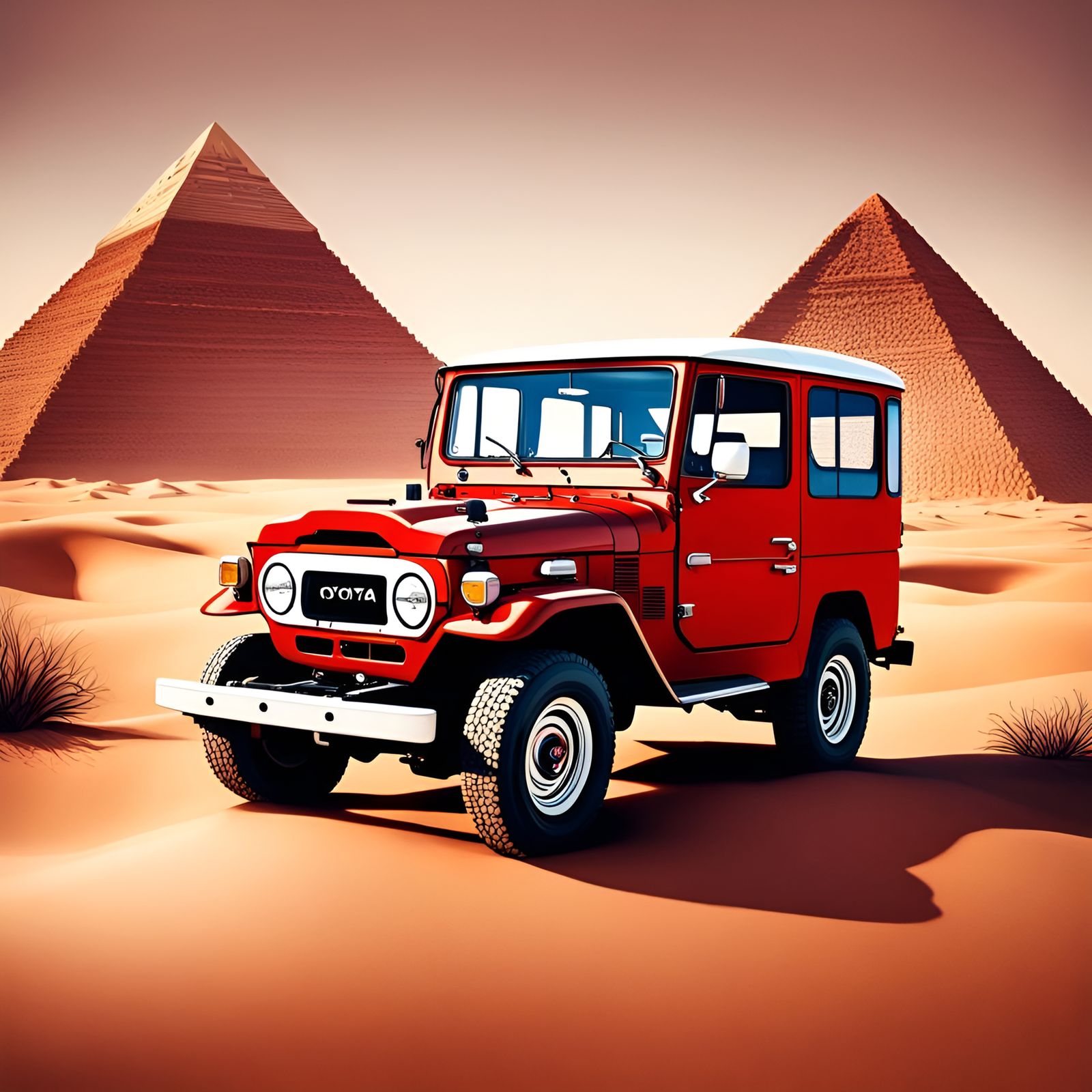 Vintage Land Cruiser Pyramids