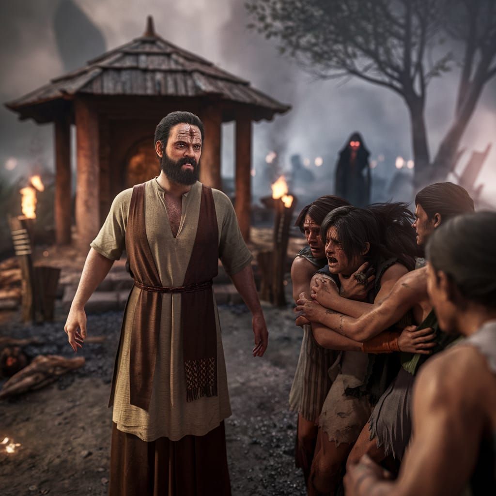 Indian Village Priest Warns of Witch's Curse in a Fiery, Dra...