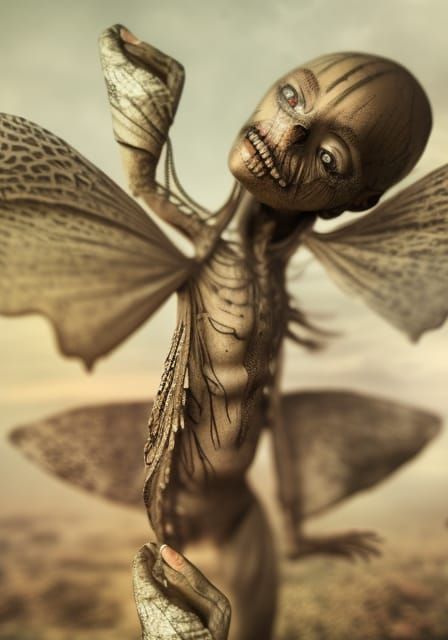 Surreal Mixed Media Collage: Wraiths and Strays