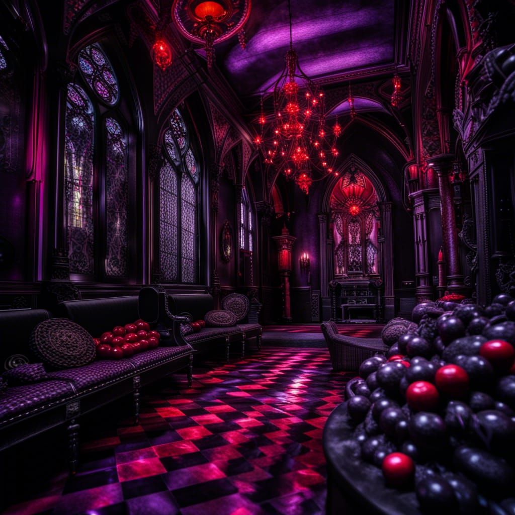 Gothic Candyland in Hyperrealistic Style