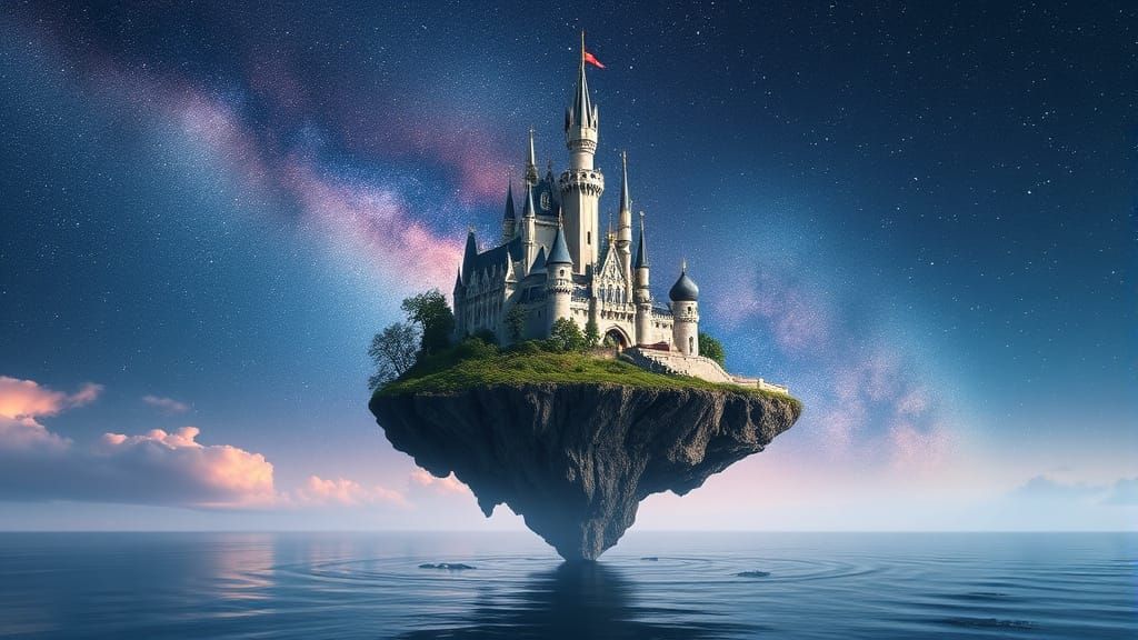 Floating Castle Island, Cosmic Sky