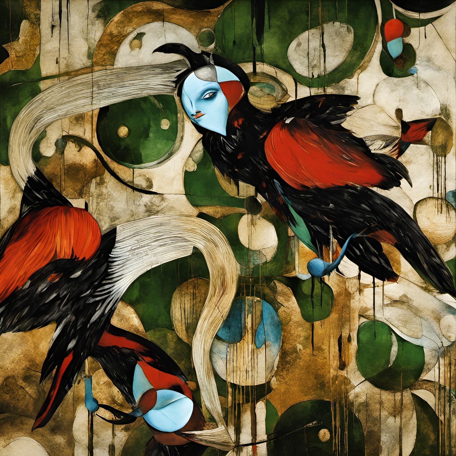 Surreal Abstract Art with Magical Light Particles