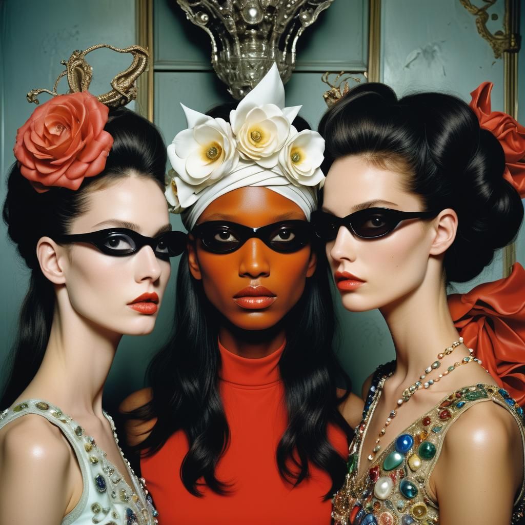 Surreal Dresses Photo in LaChapelle Style