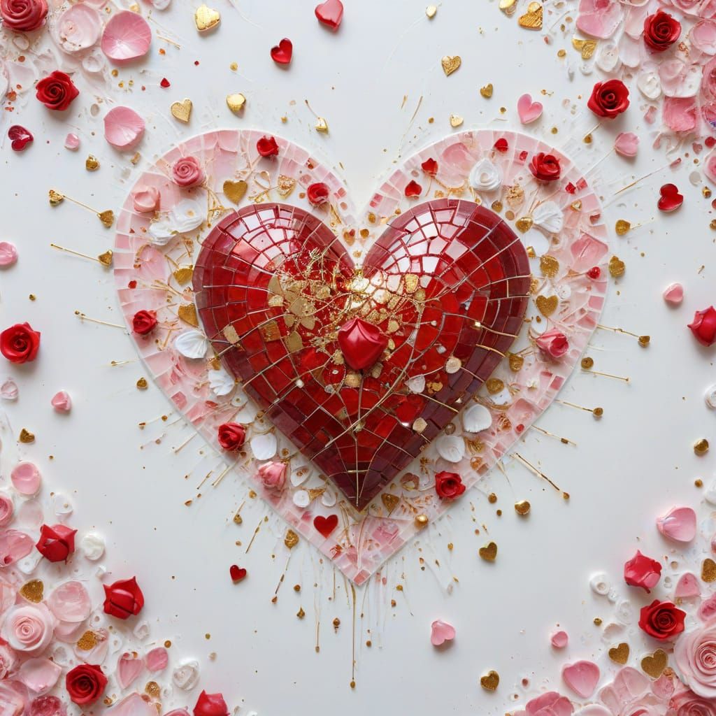 A Heart of Glass Mosaic Masterpiece
