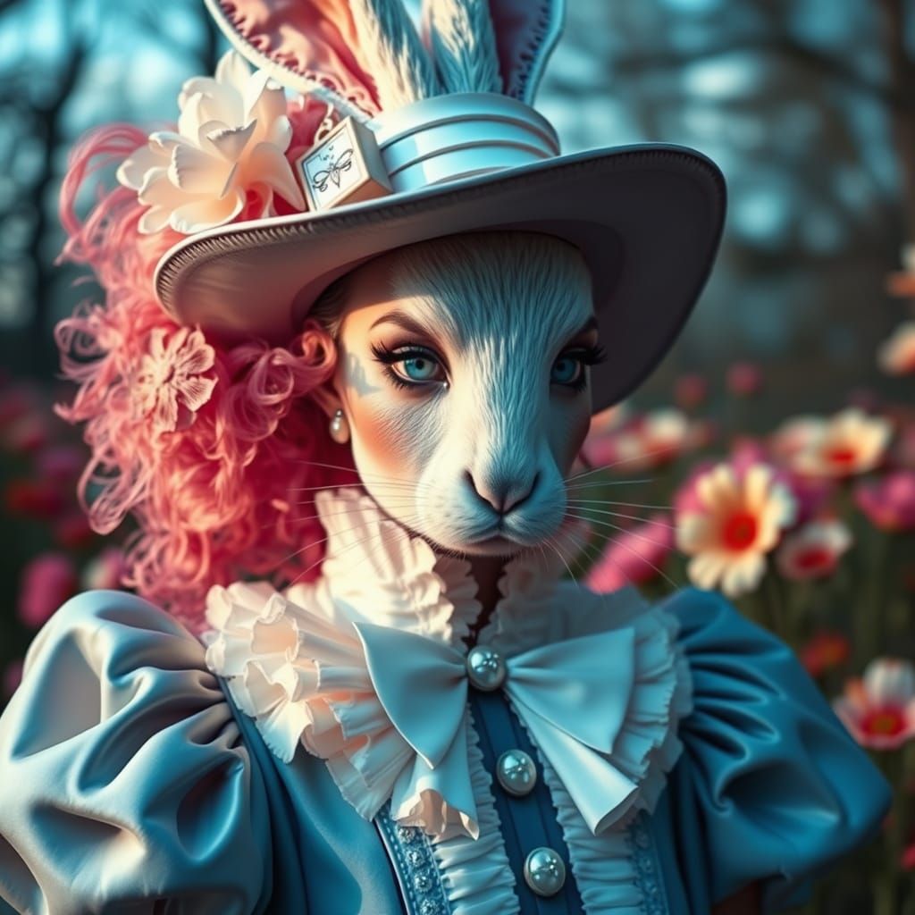 "alice in wonderland- the white rabbit" woman #5