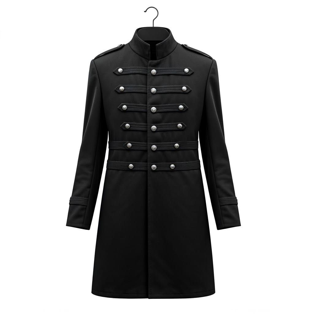 Military Coat in Gothic Steampunk Style