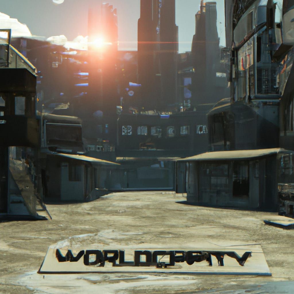 Holographic Dystopian City: A World Without People
