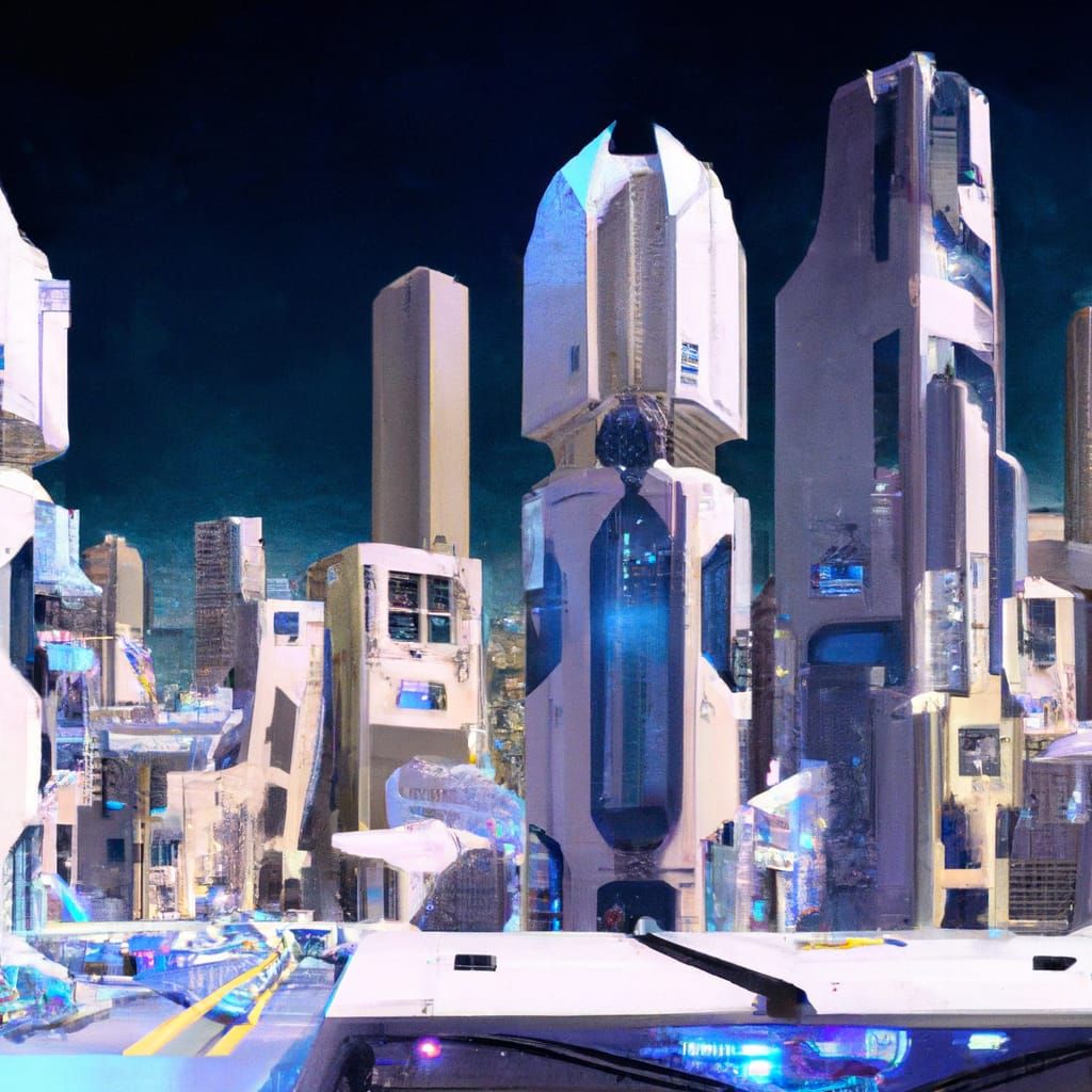 Holographic Dystopian World Without People
