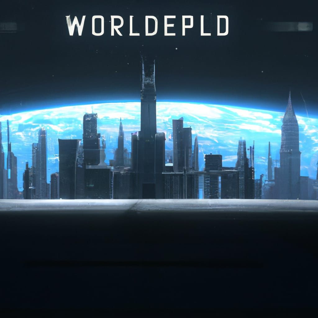 Holographic Dystopian World Without People