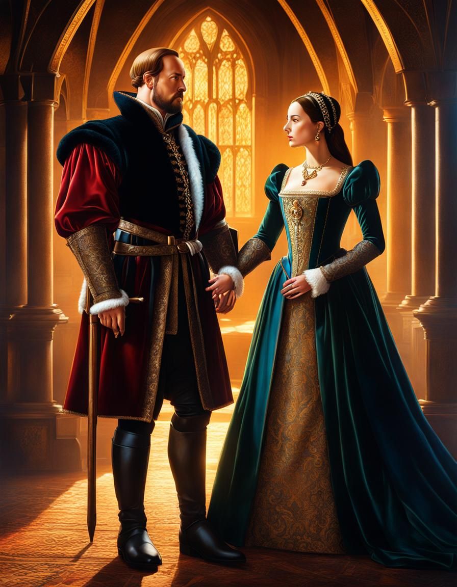 Medieval King and Queen in their Lair