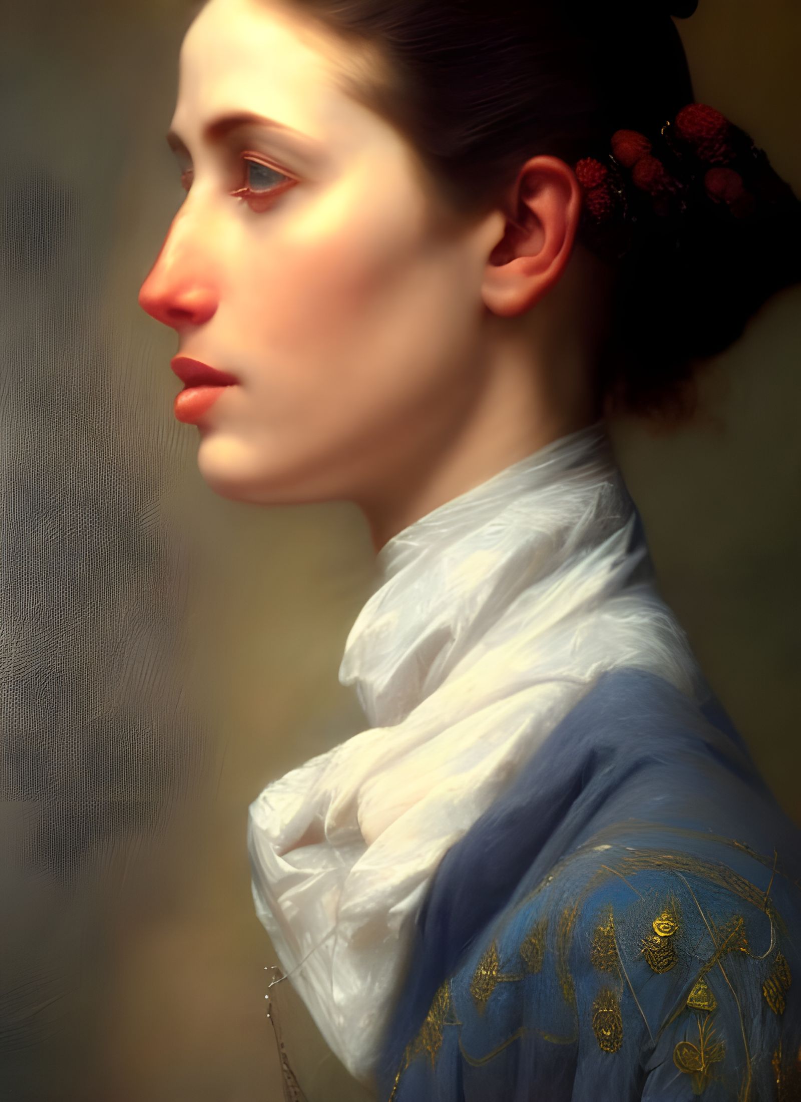 Hyperreal Portrait Painting with Ethereal Lighting
