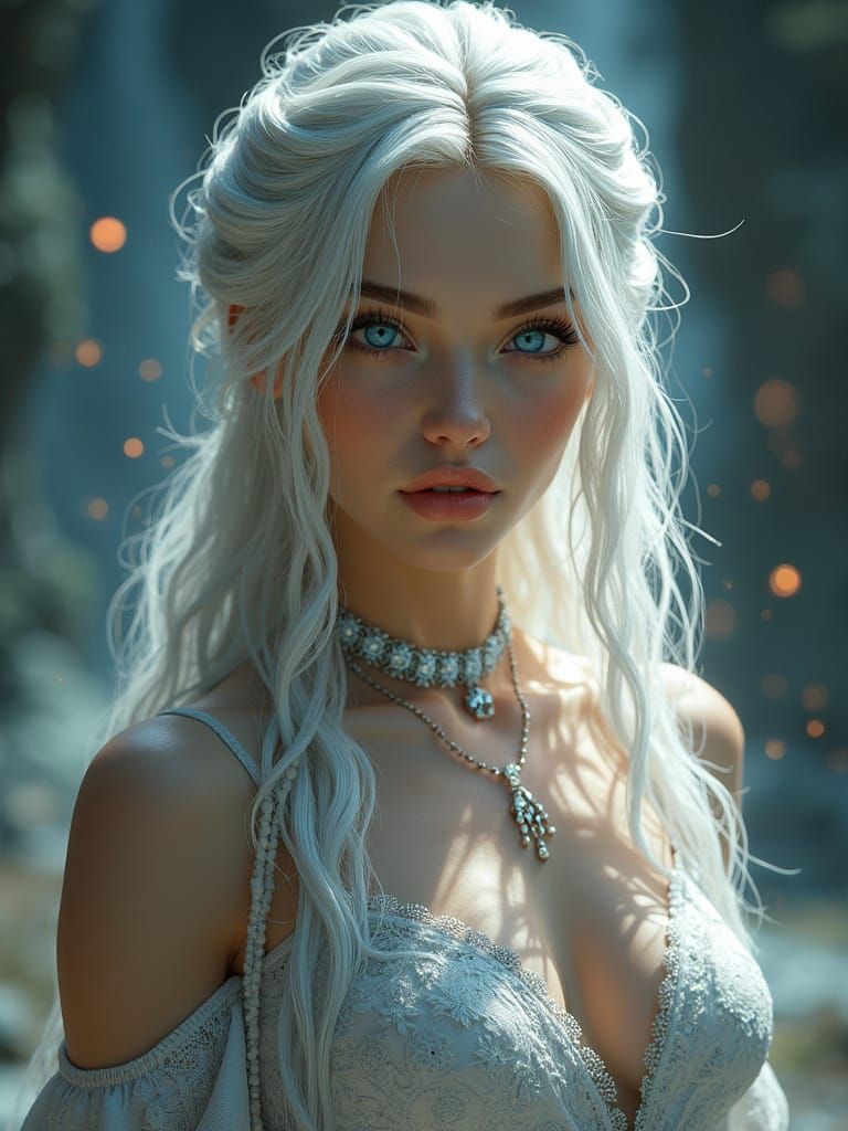 Goddess Oiya Portrait in Epic Fantasy Style