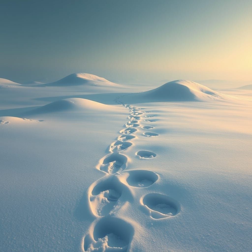 Winter Wonderland in Soft, Fluffy Snow
