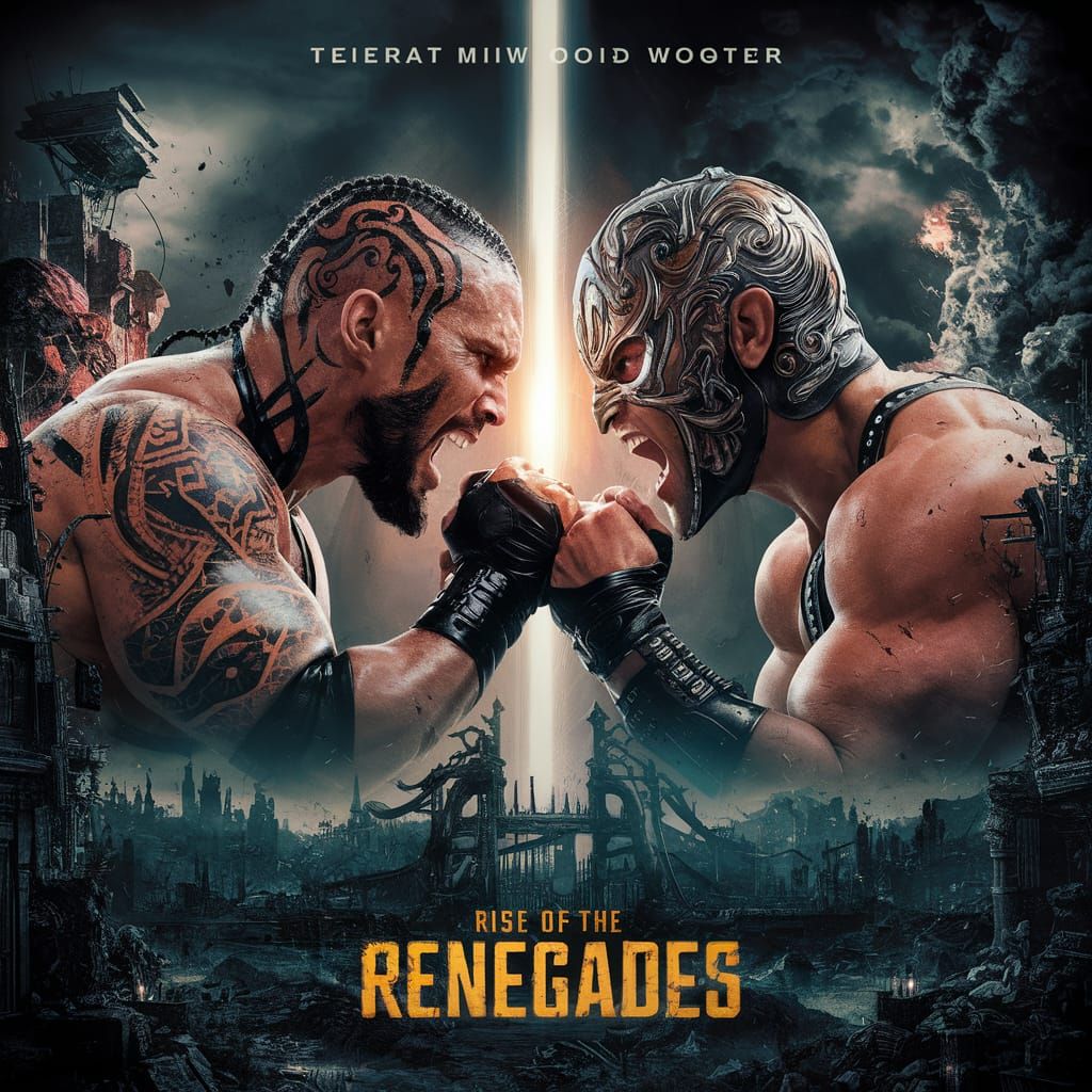 Rise of Renegades: Post-Apocalyptic Pro Wrestling Poster