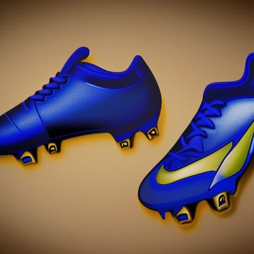 Nike Soccer Cleats in Comic Book Art