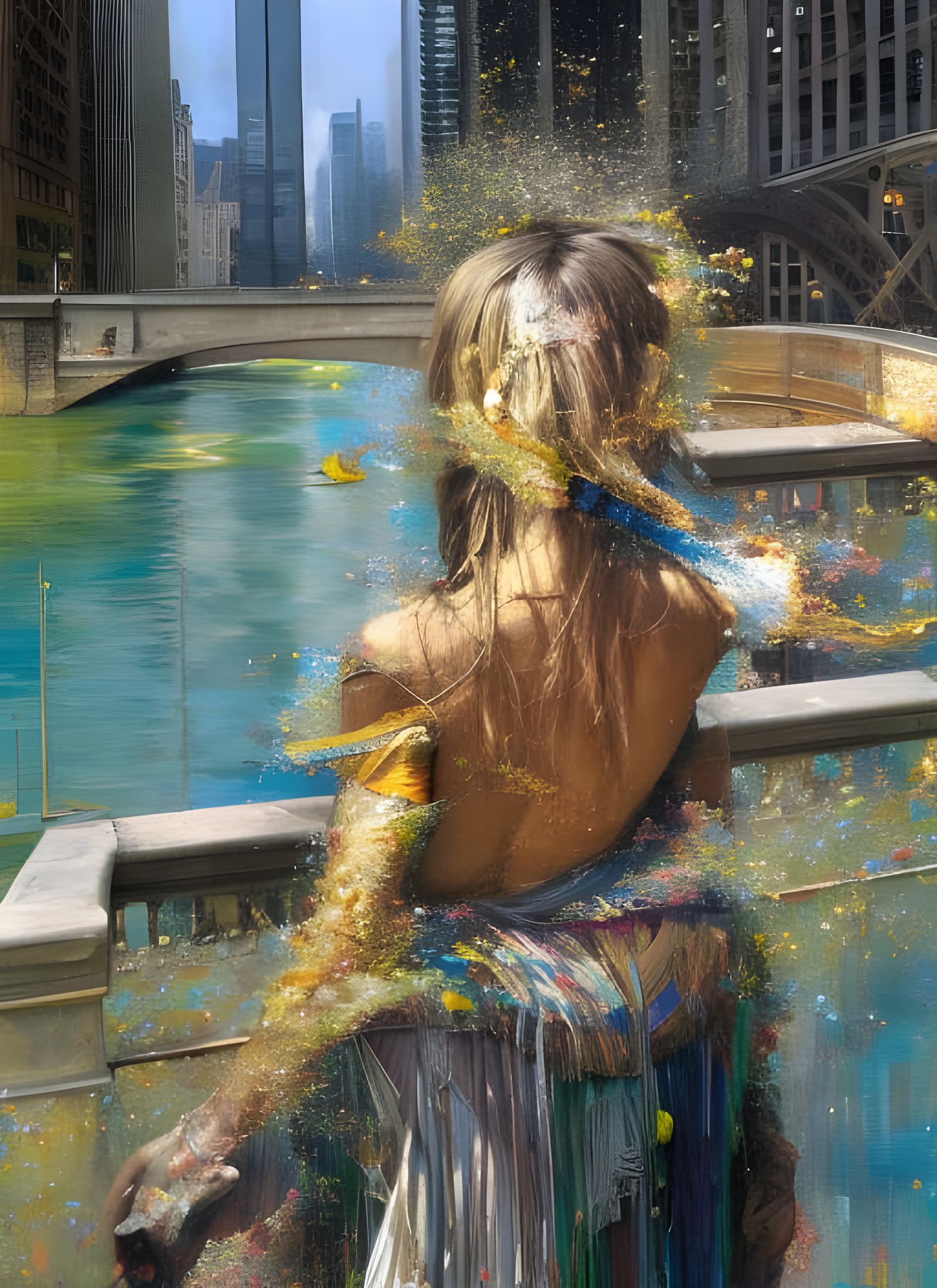 Goddess in Chicago: Hyperrealistic Urban Body Art