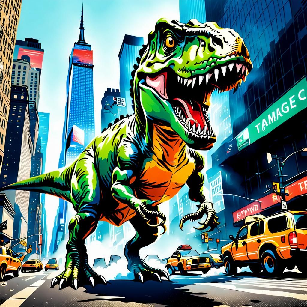 T-Rex Rampage in New York City