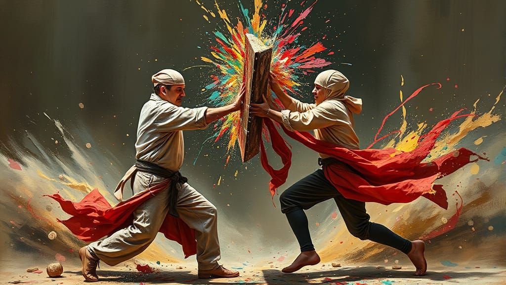 Two Artists Engage in a Dynamic Artistic Rivalry