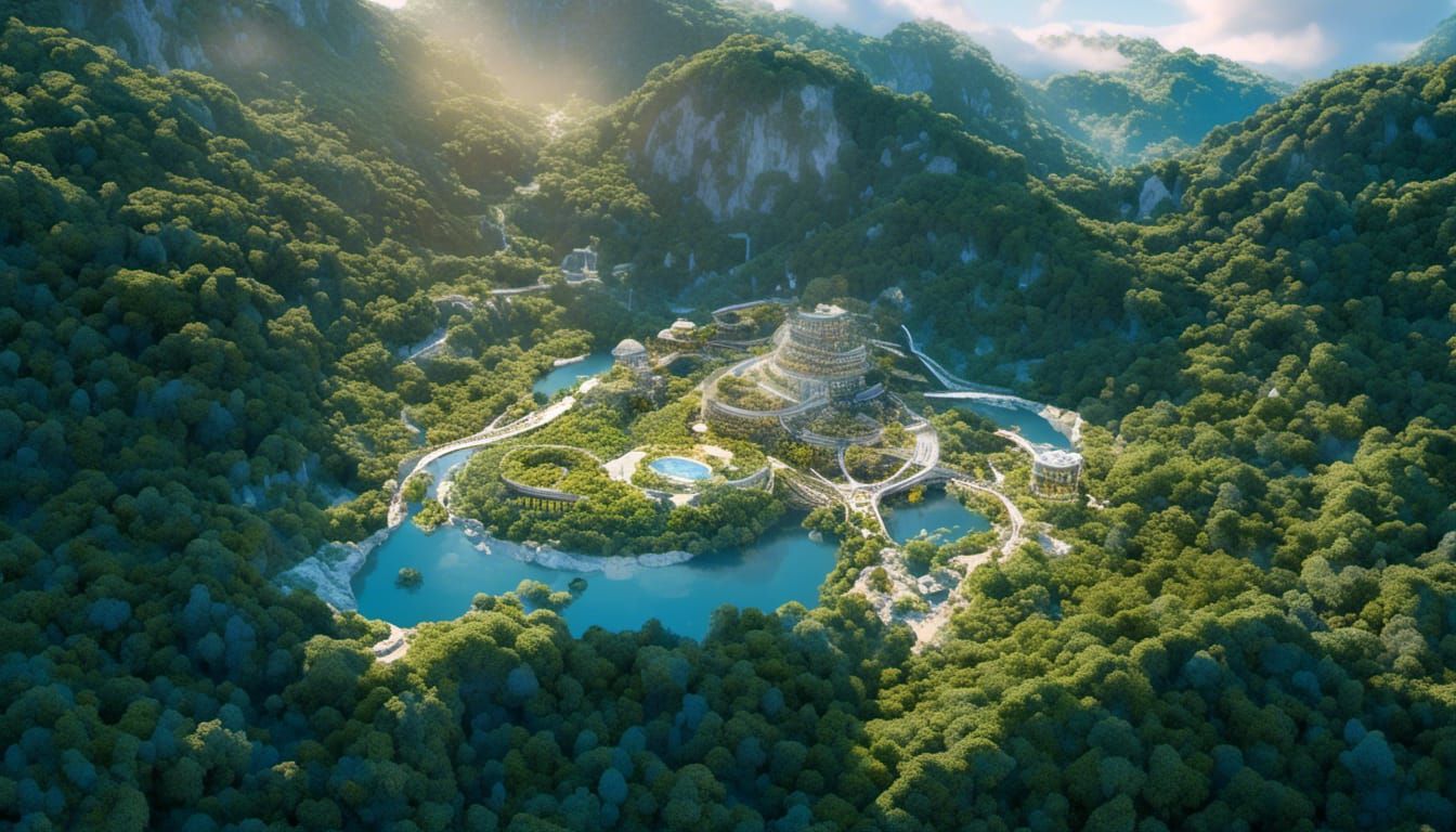 Dystopian Rome in Ink and Watercolor