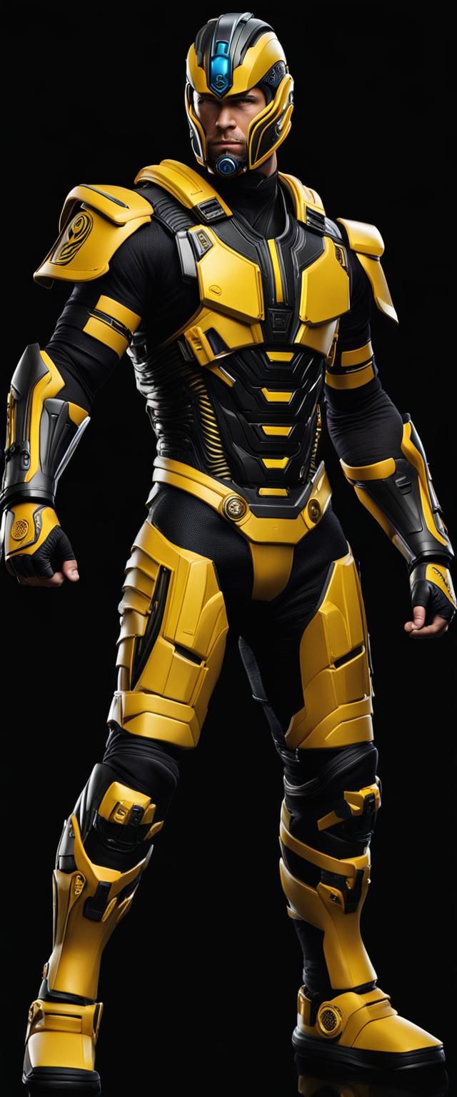 Cyborg Warrior Portrait in Ultrarealistic Detail