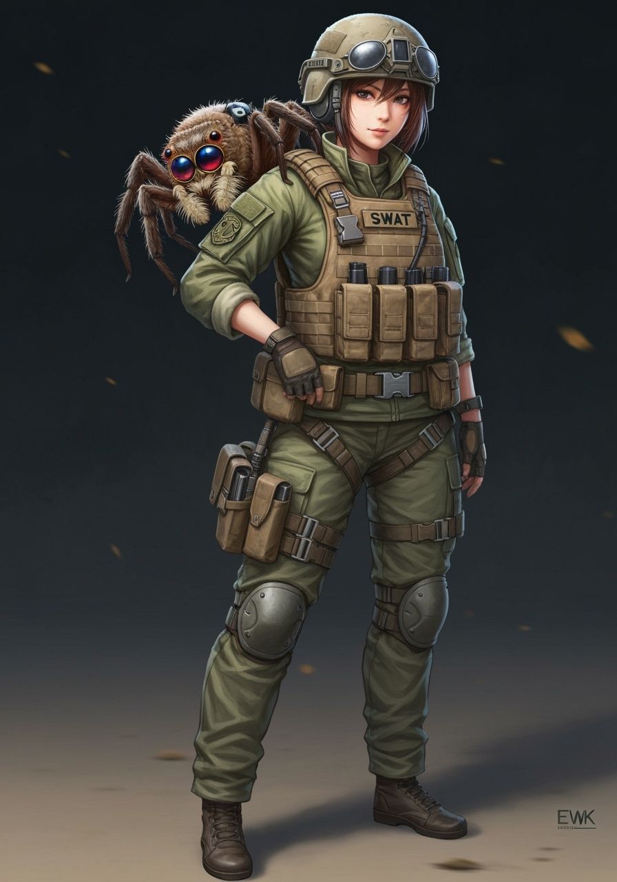 Soldier with Tactical Spider Companion
