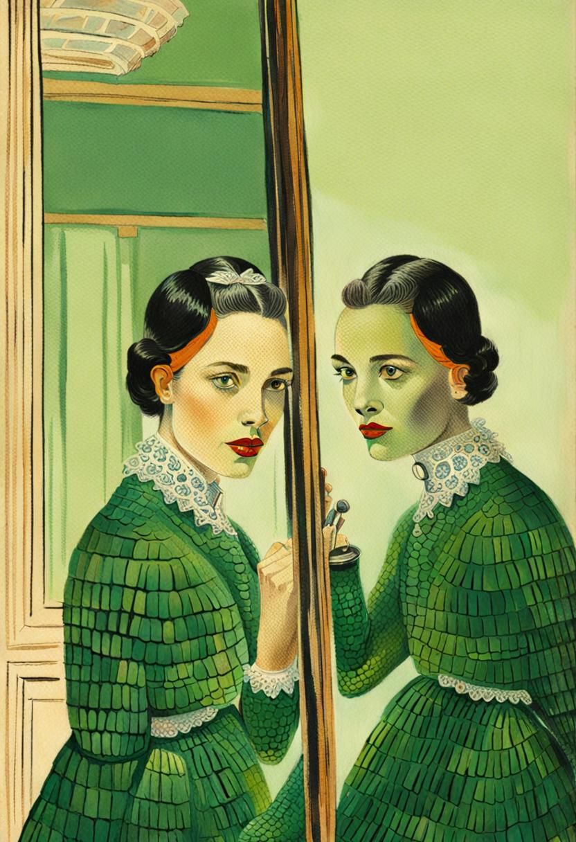 Alligator Reflection: A Surreal Transformation