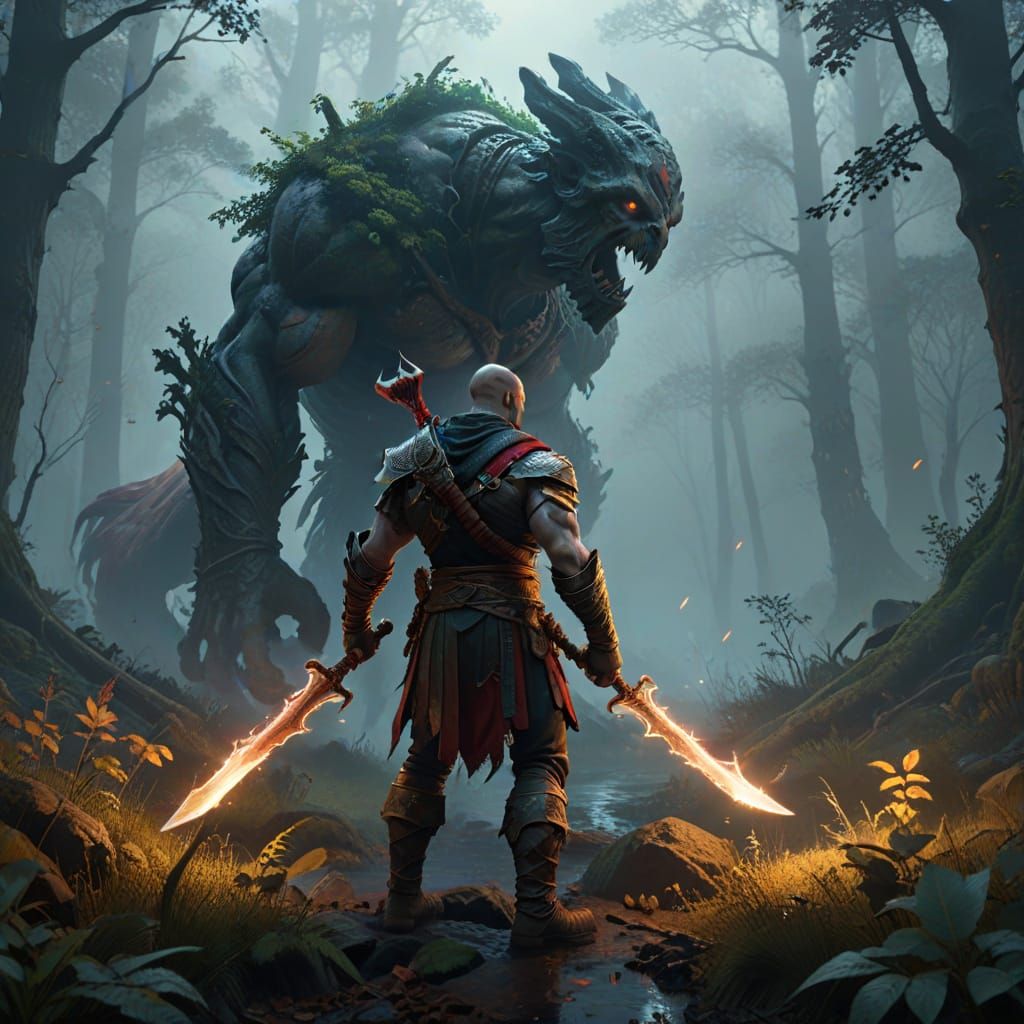 Kratos Searches for His Son in Mysterious Woods