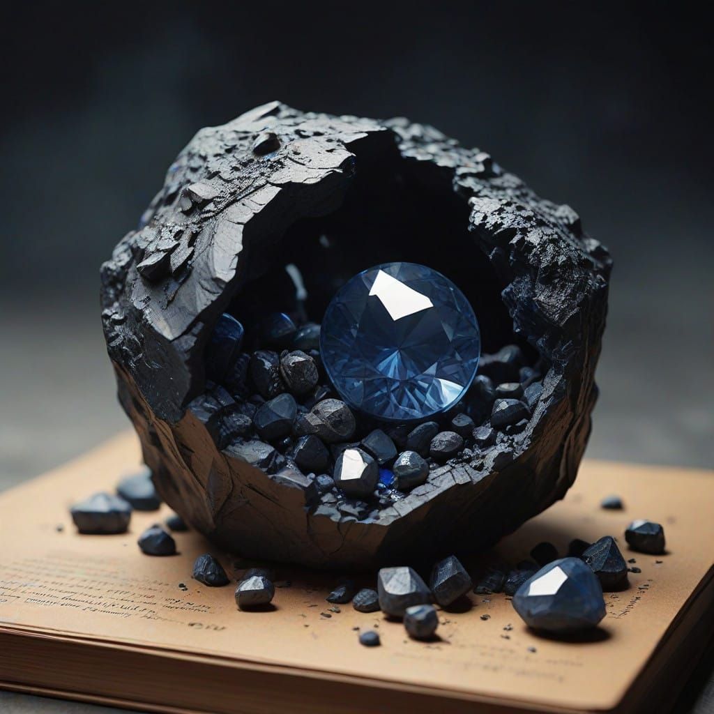 Dark Sapphires in Mysterious Coal Formation