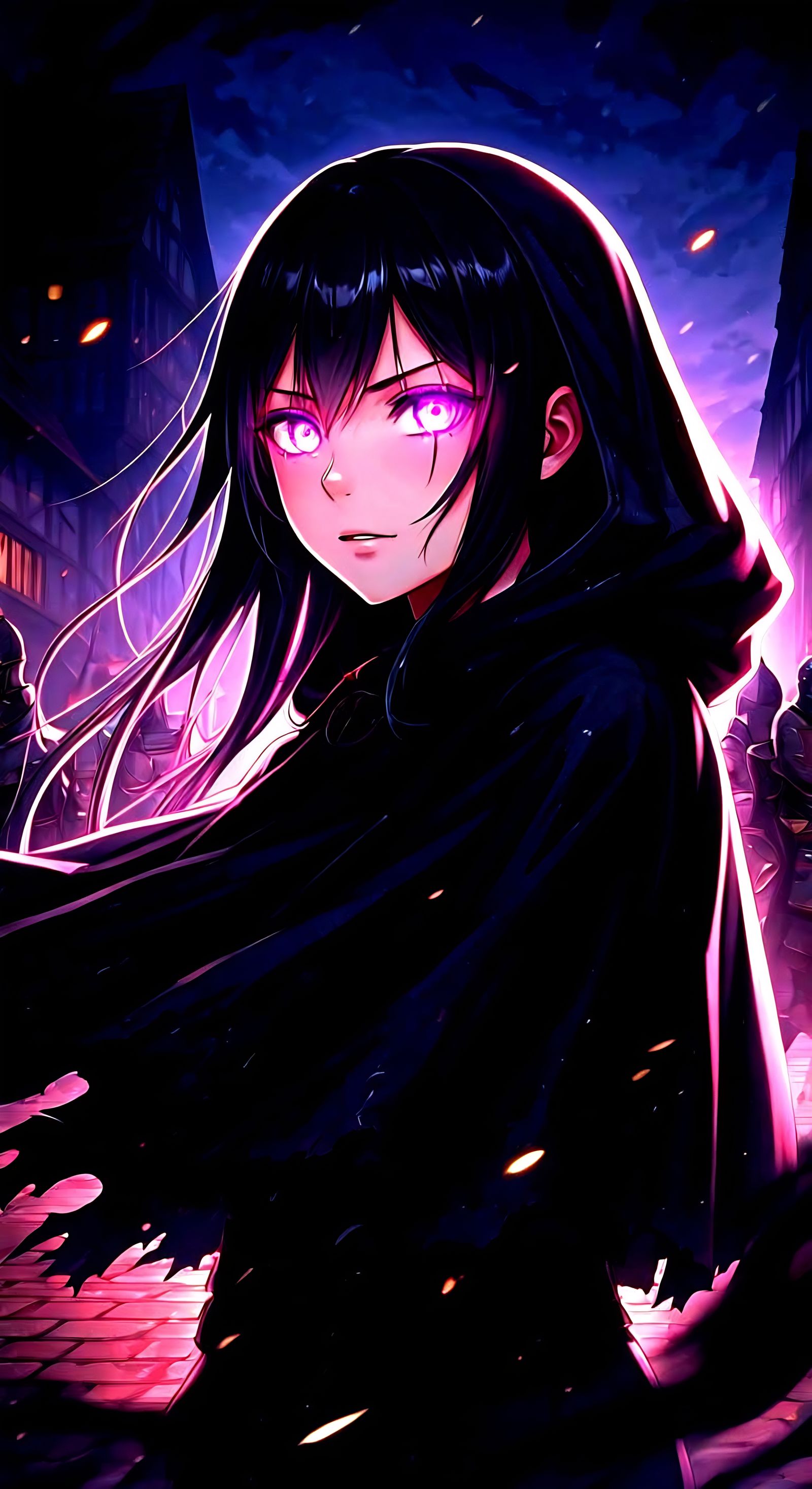 Mysterious Female Warrior in Taekwondo Pose, Surrounded by K...