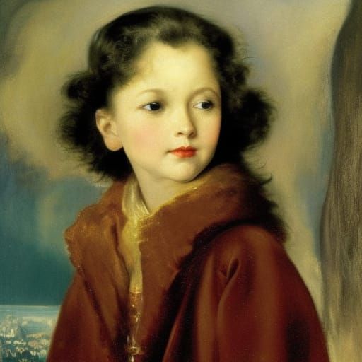 Androgynous Vampire Lord Portrait in Digital Art Style