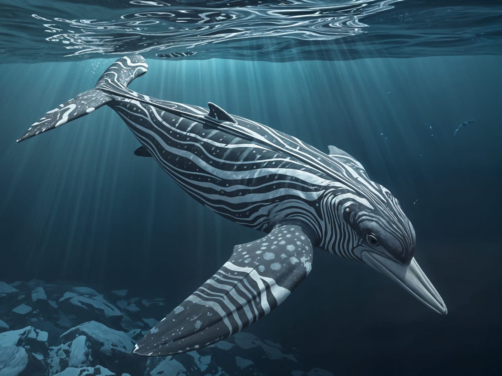 Majestic Whale-Pelican Hybrid Dives in Antarctica