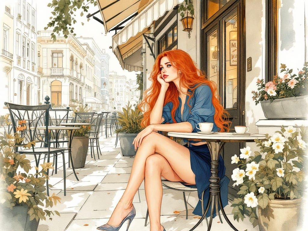 Ethereal Café Encounter