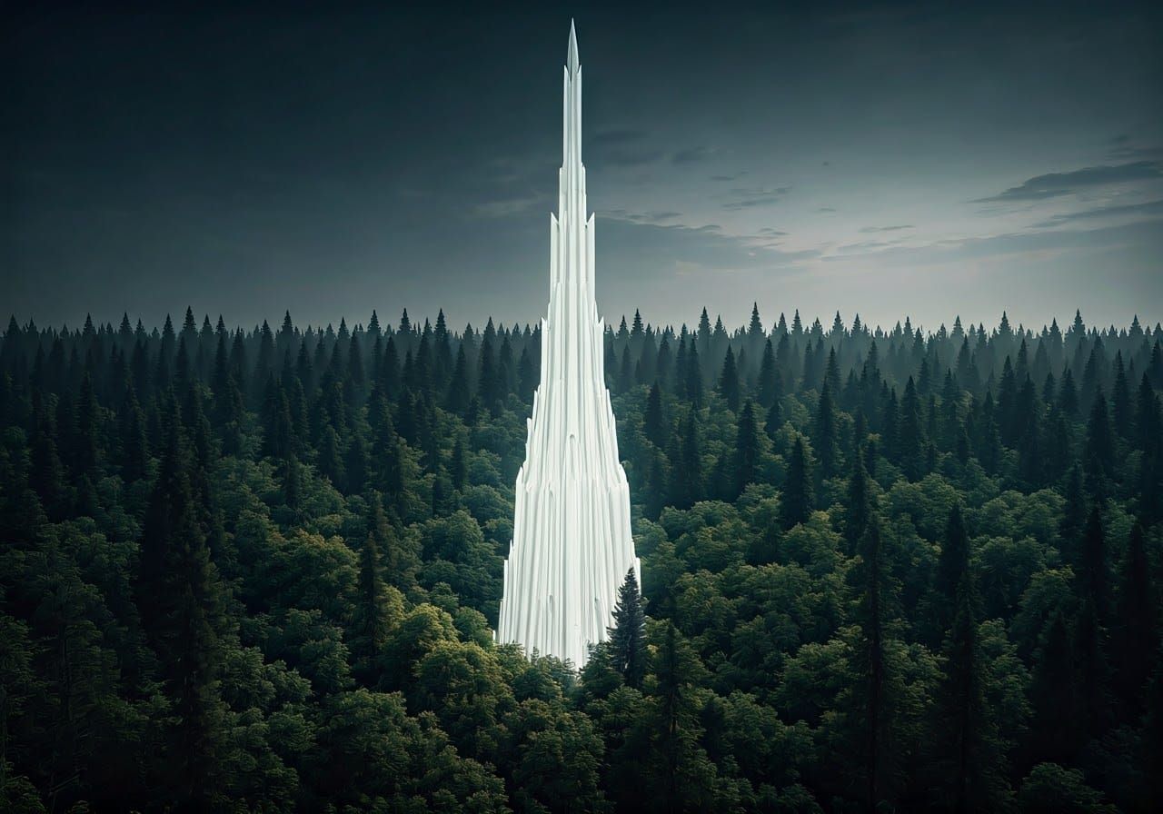 Crystal Spire Ascends to the Sky