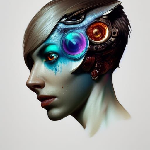 Hyperdetailed Owl Portrait in Digital Art Style