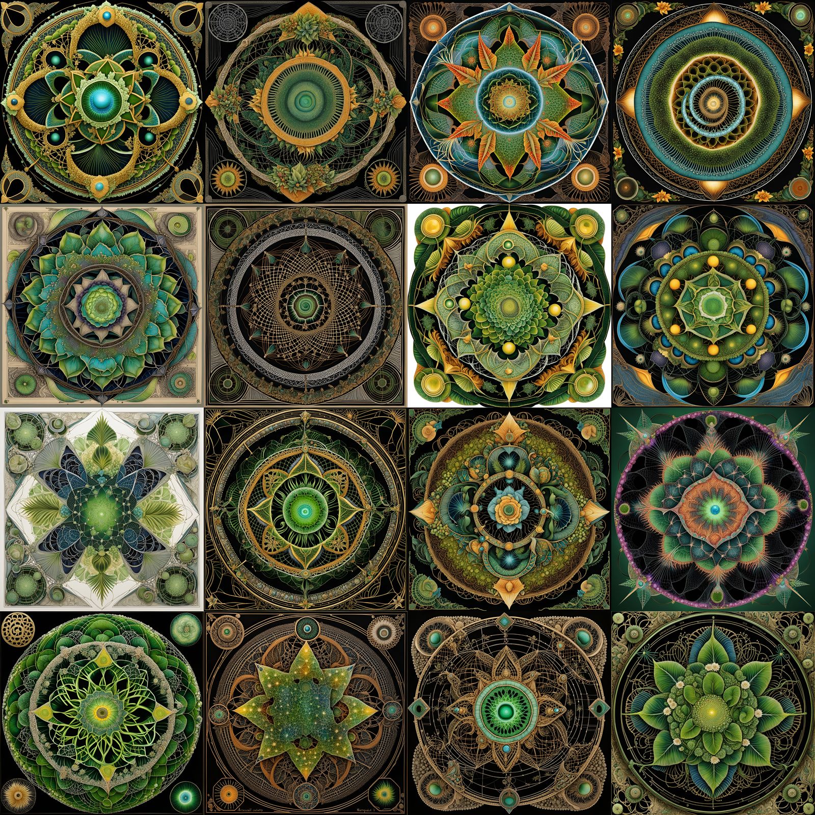 Marsupial's Cyberpunk Portrait in a Fractal Landscape with A...