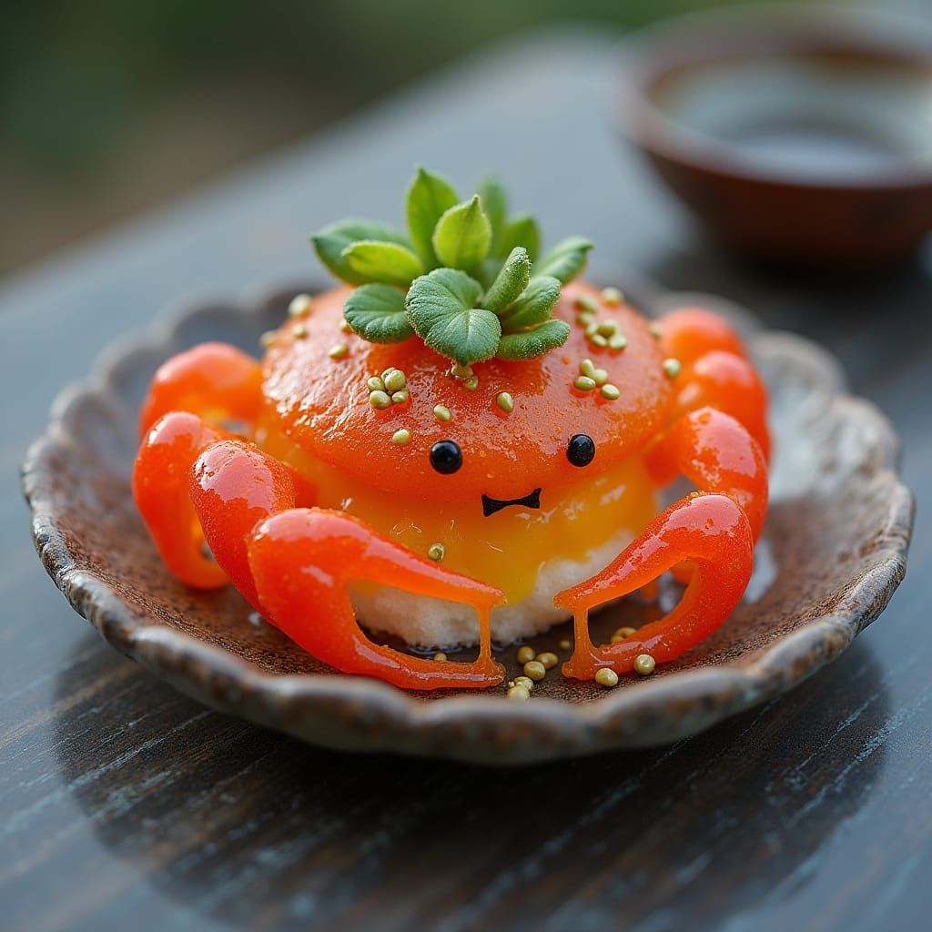 Luminous Stormlight Delicacy Crab in Traditional Highstorm F...