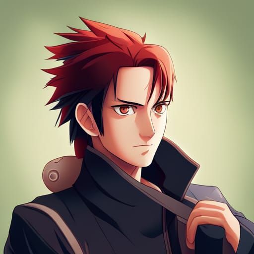 Naruto as Tanjiro in Anime Style