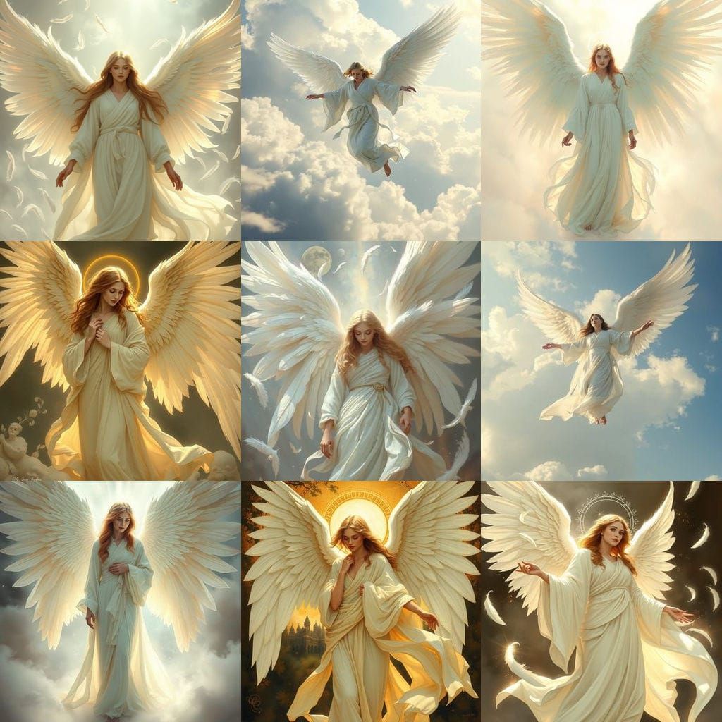 AI Angelic Representation of Number 1111