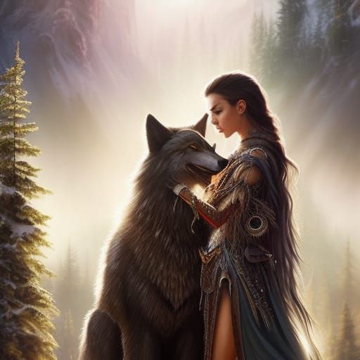 werewolf girl with her mate