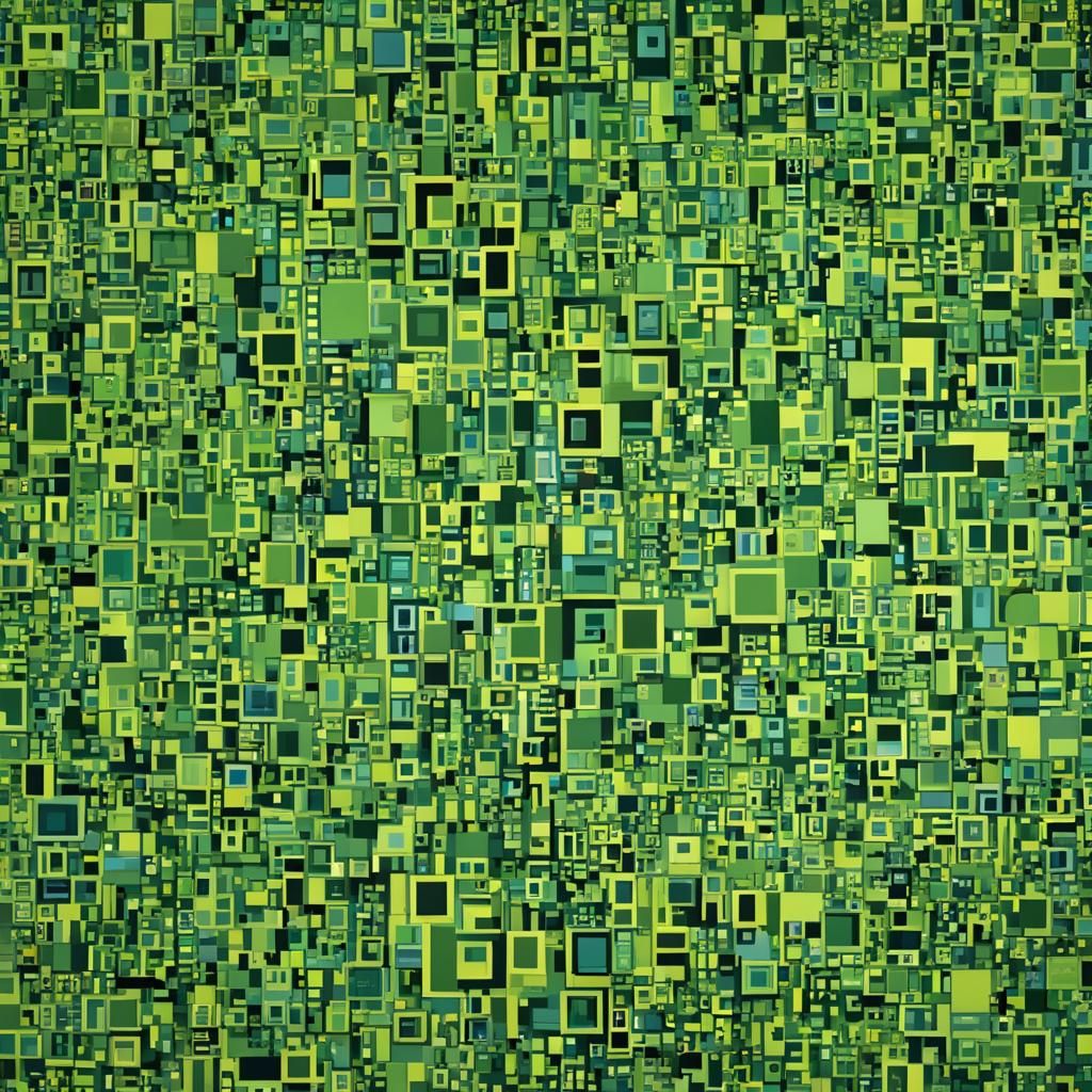 Digital Panfuturism Pattern Inspired by Versace