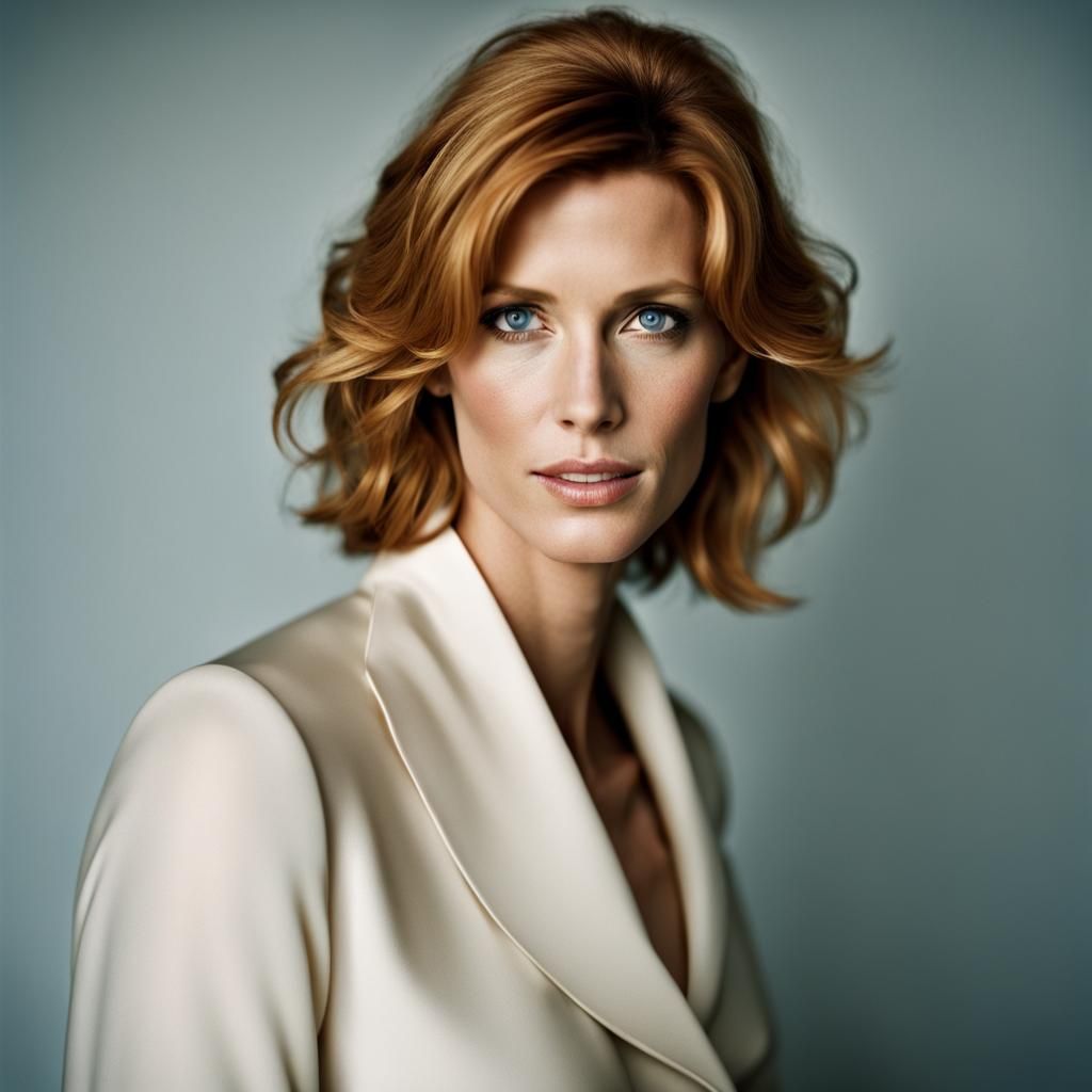 Professional Portrait in Studio Lighting with Bokeh