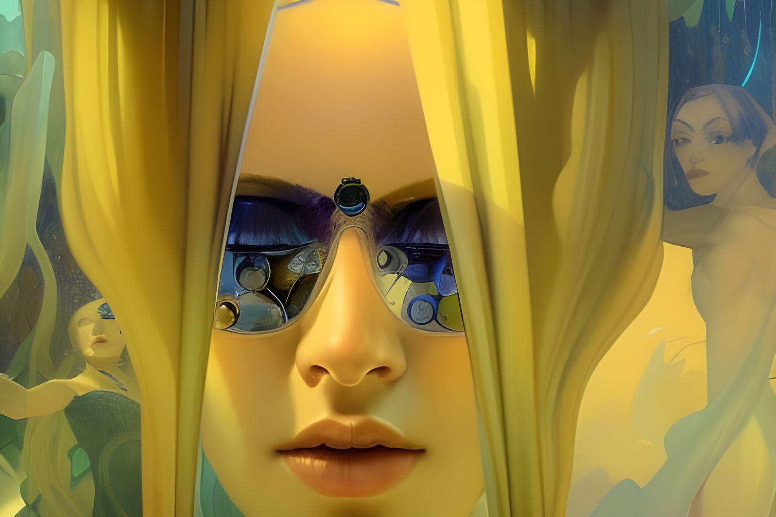 Crystal Skull in Modern Cave Dwelling Apartment