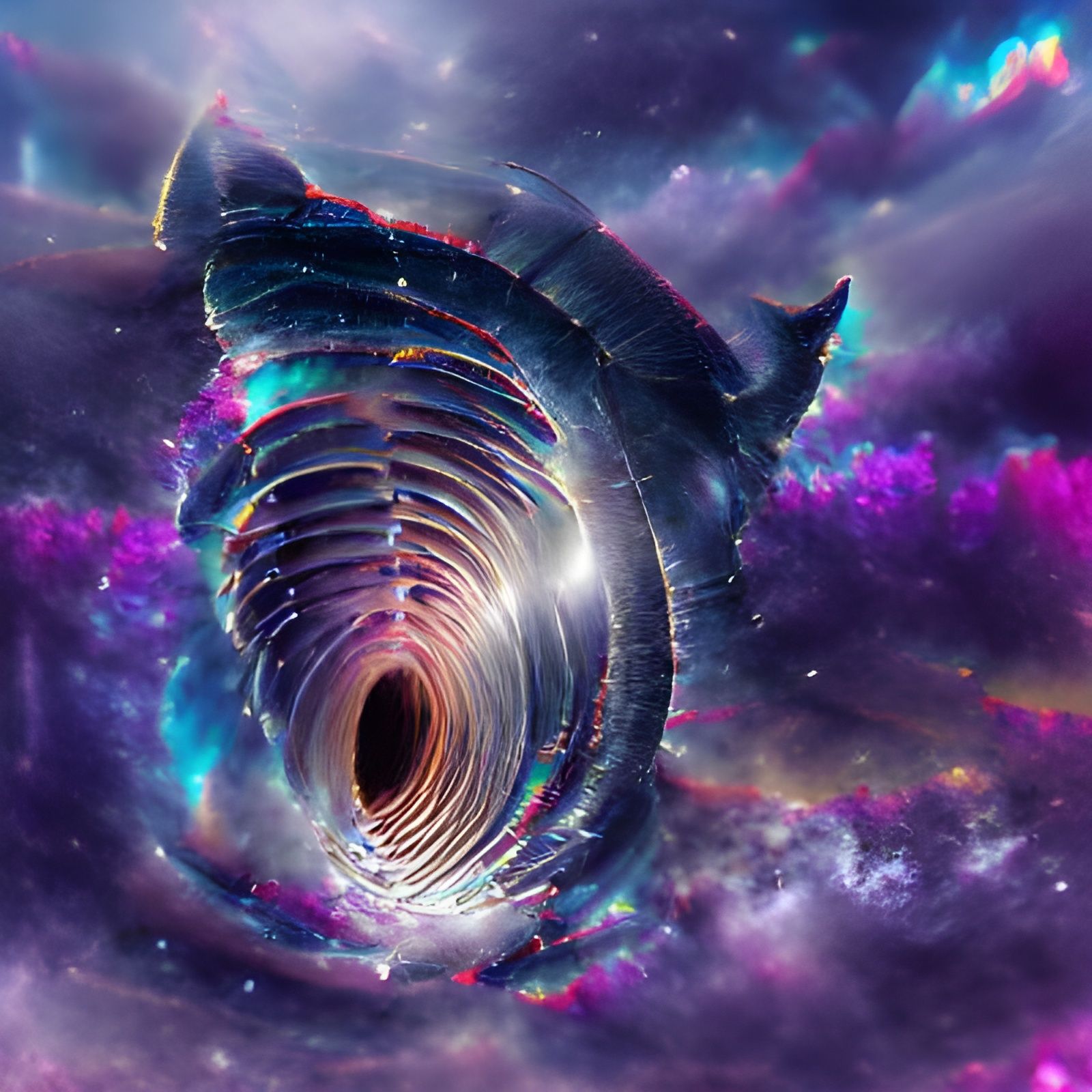 Vibrant Wormhole Visualization Through Spacetime