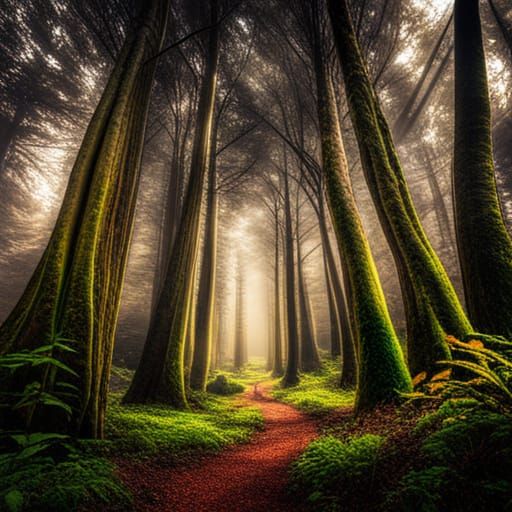 Hyperrealistic Forest Scene in High Definition