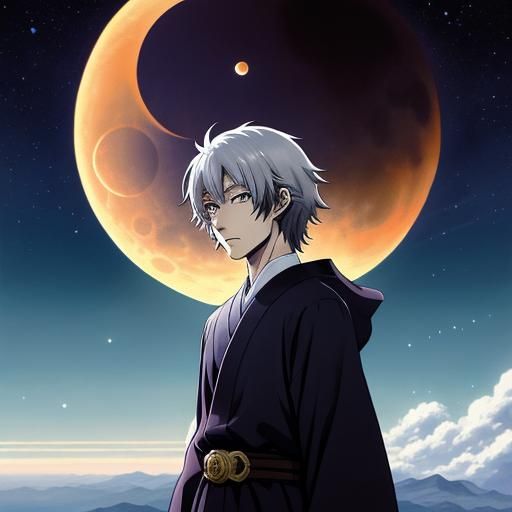 Anime Style Eclipse: Japanese Manga Key Visual