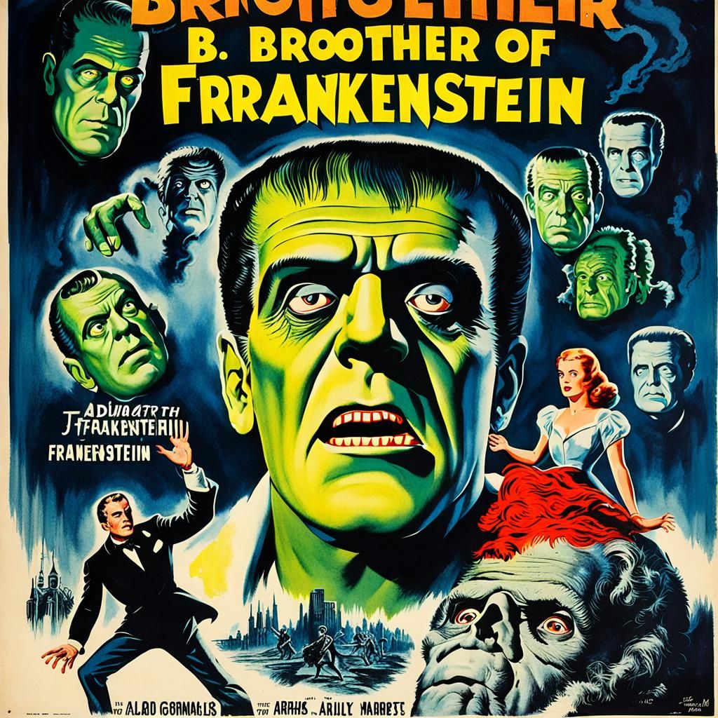 Vintage Movie Poster: The Brother of Frankenstein
