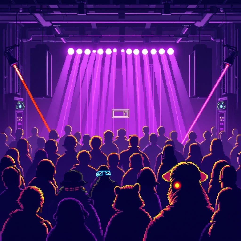 Electric Dreams in Retro Pixel Art